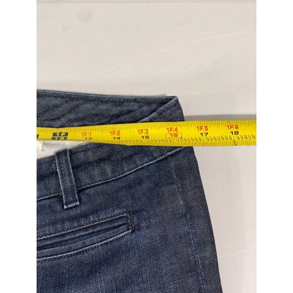 J.Crew Womens City Fit Dark Wash Wide Leg Denim Pants Size 10 - Picture 11 of 13